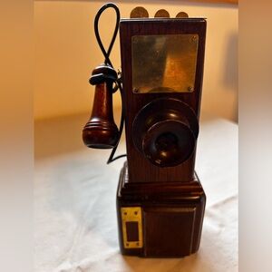 Mini: Antique telephone music box/bank; George Good